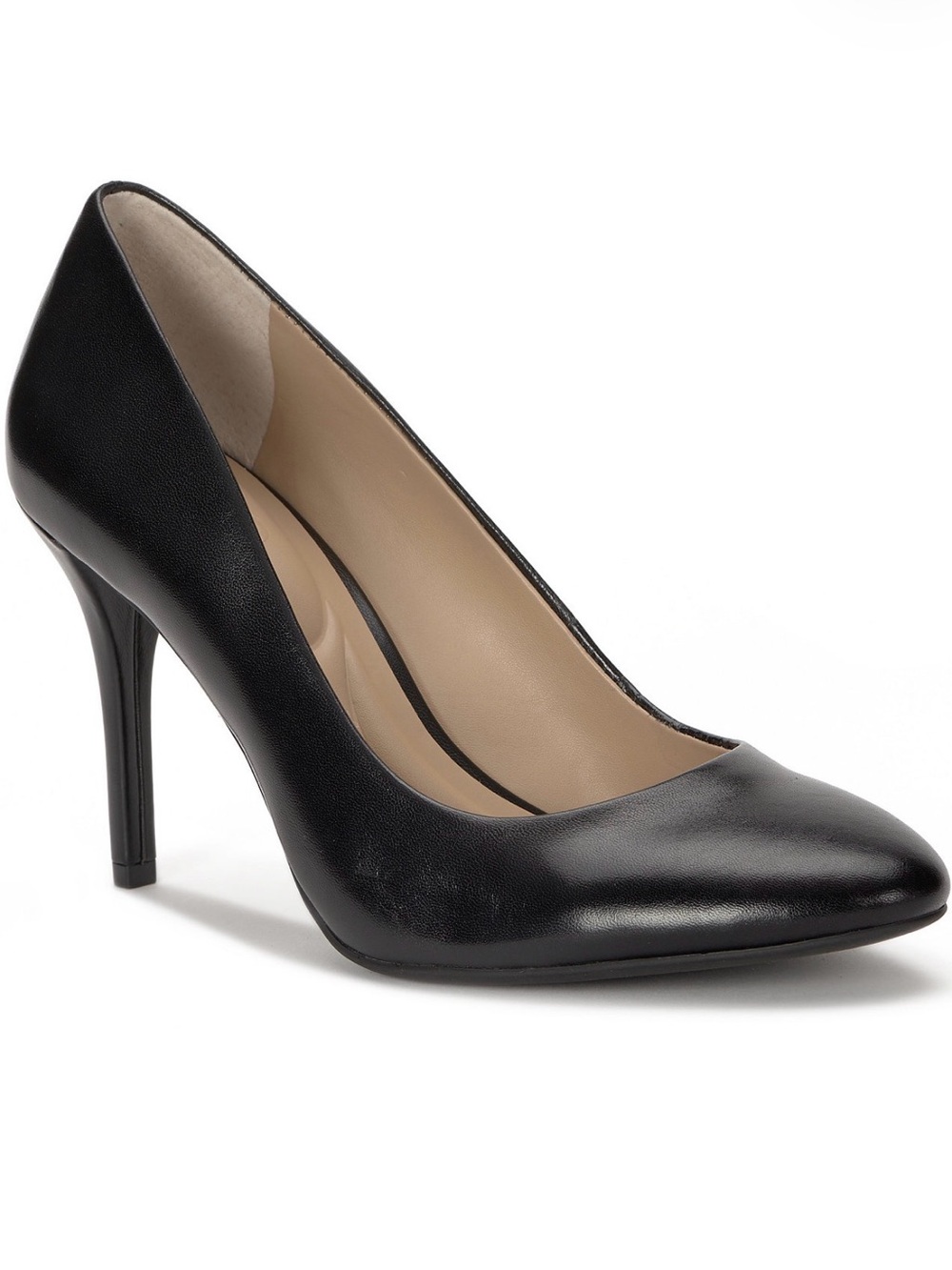 INC International Concepts Black Round-Toe Stiletto Pump